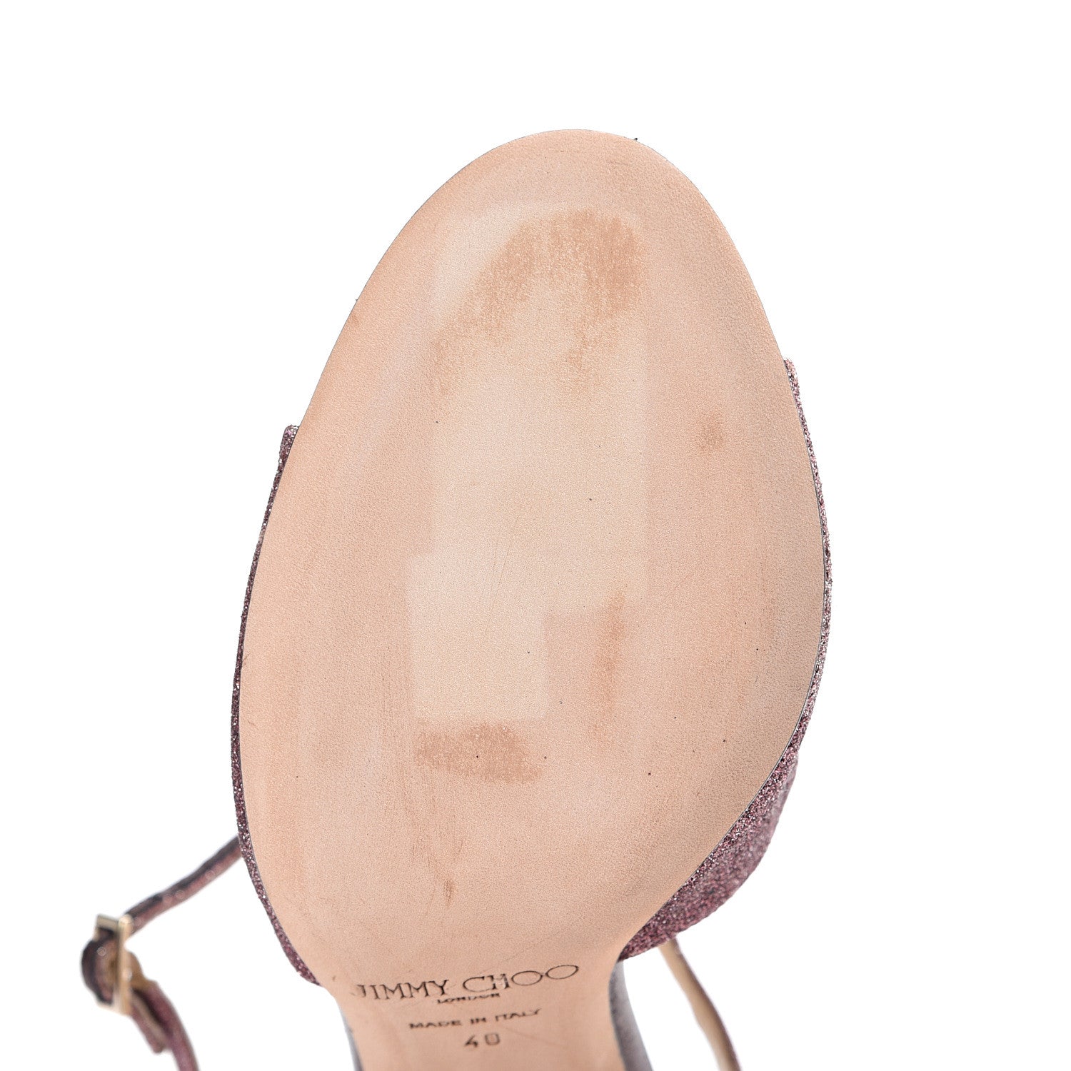 Jimmy Choo Glitter Lang Sandals 40 Pink 10 of 10