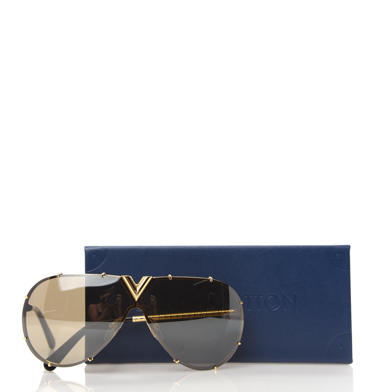 Louis Vuitton Metal LV Drive Sunglasses Z0897W Black Gold 8 of 8