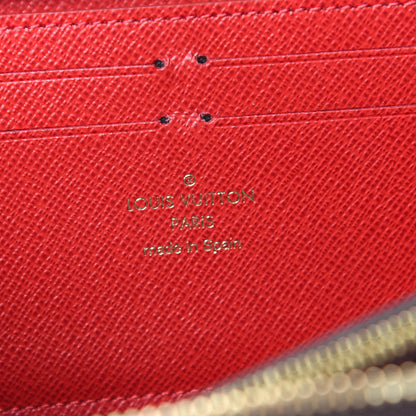 Louis Vuitton Damier Ebene Clemence Wallet Cherry 6 of 7