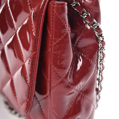 Chanel Patent Quilted Clutch With Chain Flap Red 18 of 18