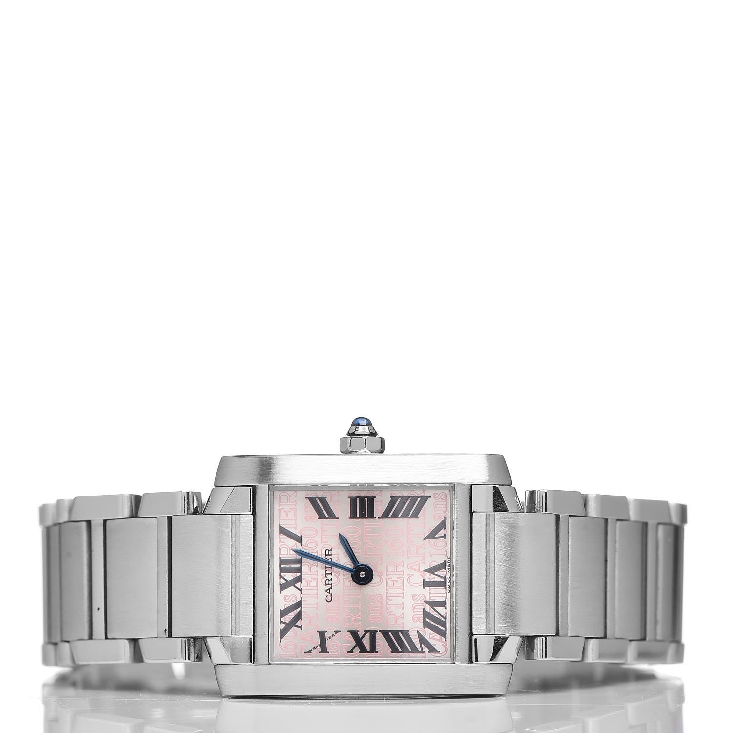 Cartier Stainless Steel 20mm Tank Francaise 160th Anniversary Quartz Watch 3 of 9