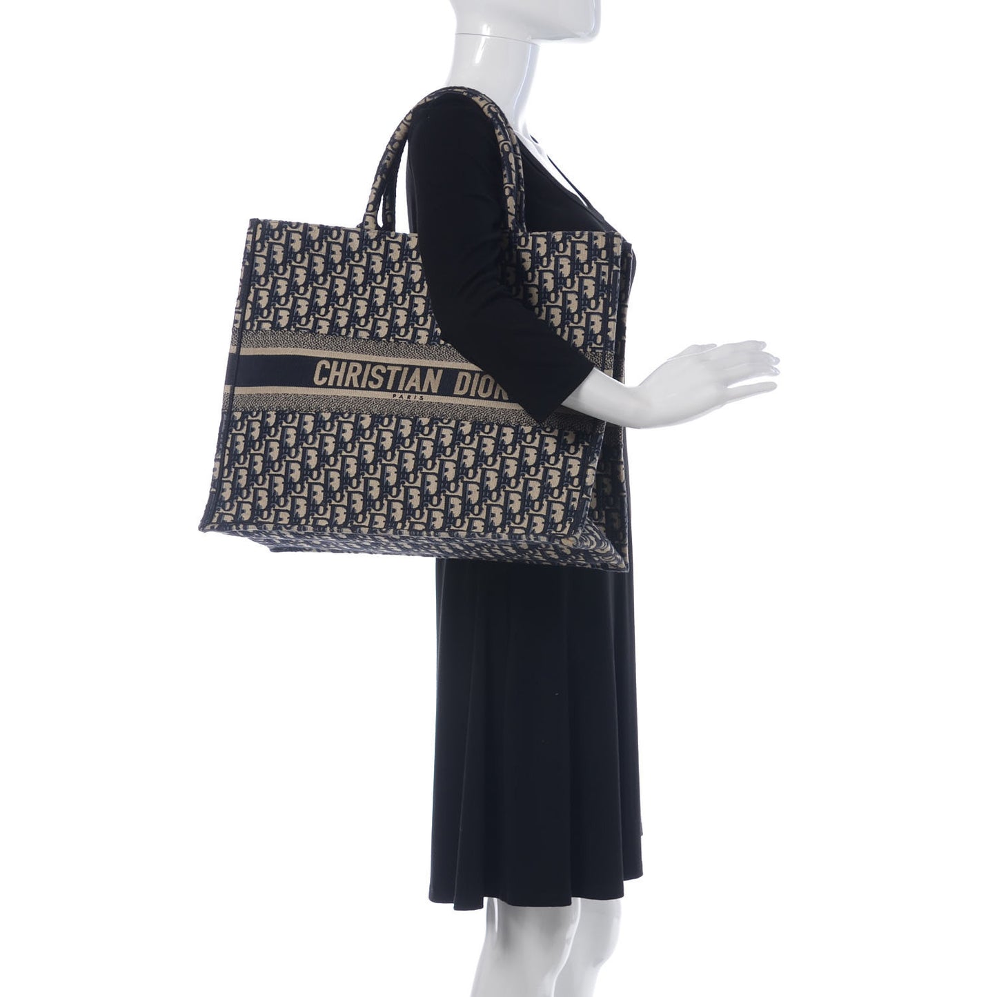 Oblique Book Tote Blue Multicolor