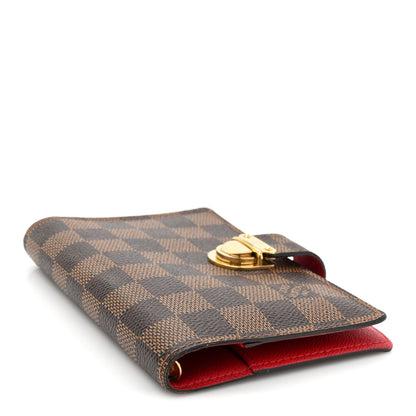 Louis Vuitton Damier Ebene Koala Small Ring Agenda Cover Red 4 of 11