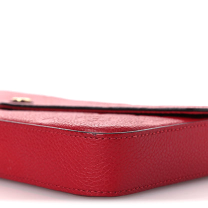 Louis Vuitton Empreinte Pochette Felicie Chain Wallet Scarlet 11 of 14
