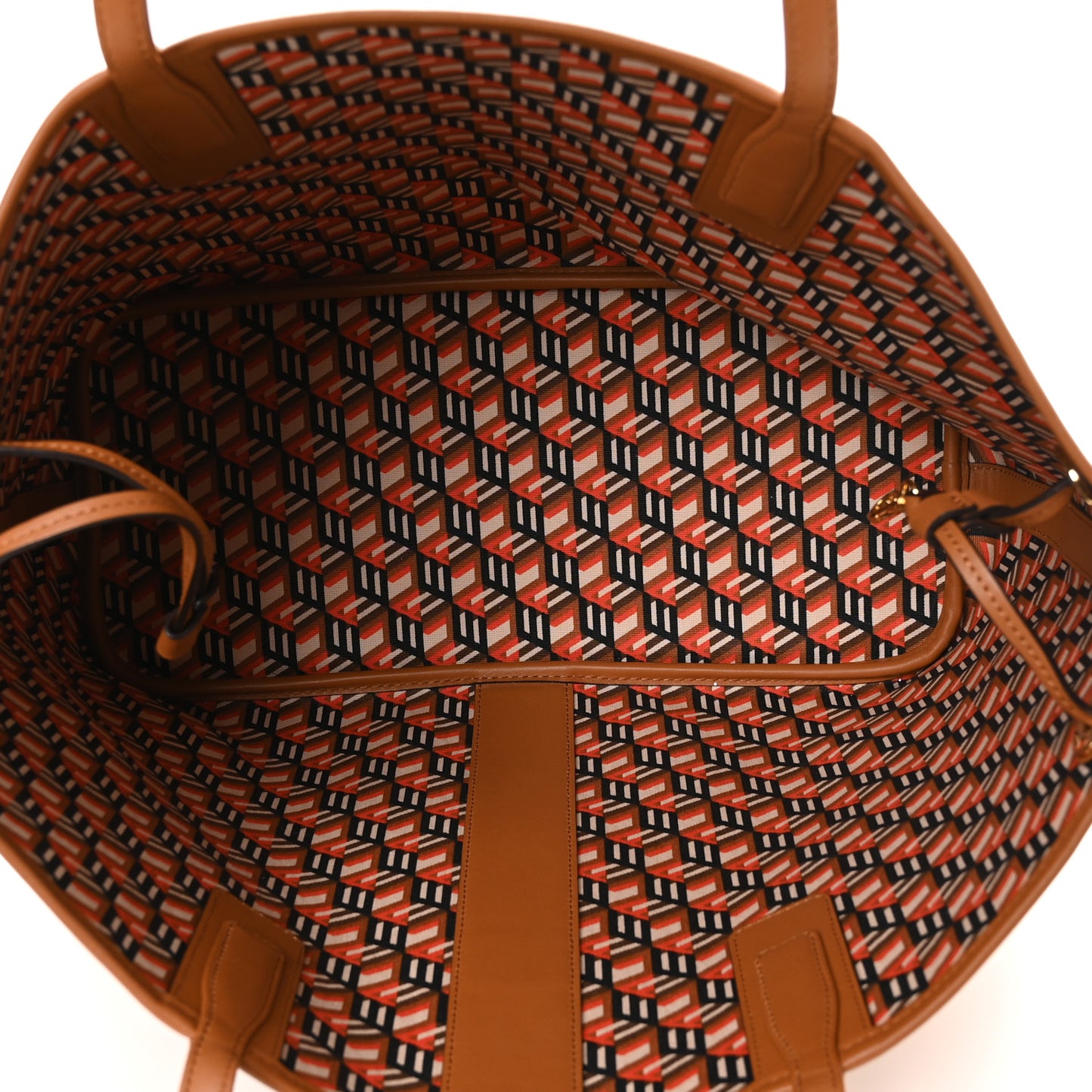 Visetos Medium Liz Reversible Shopper Tote Cognac
