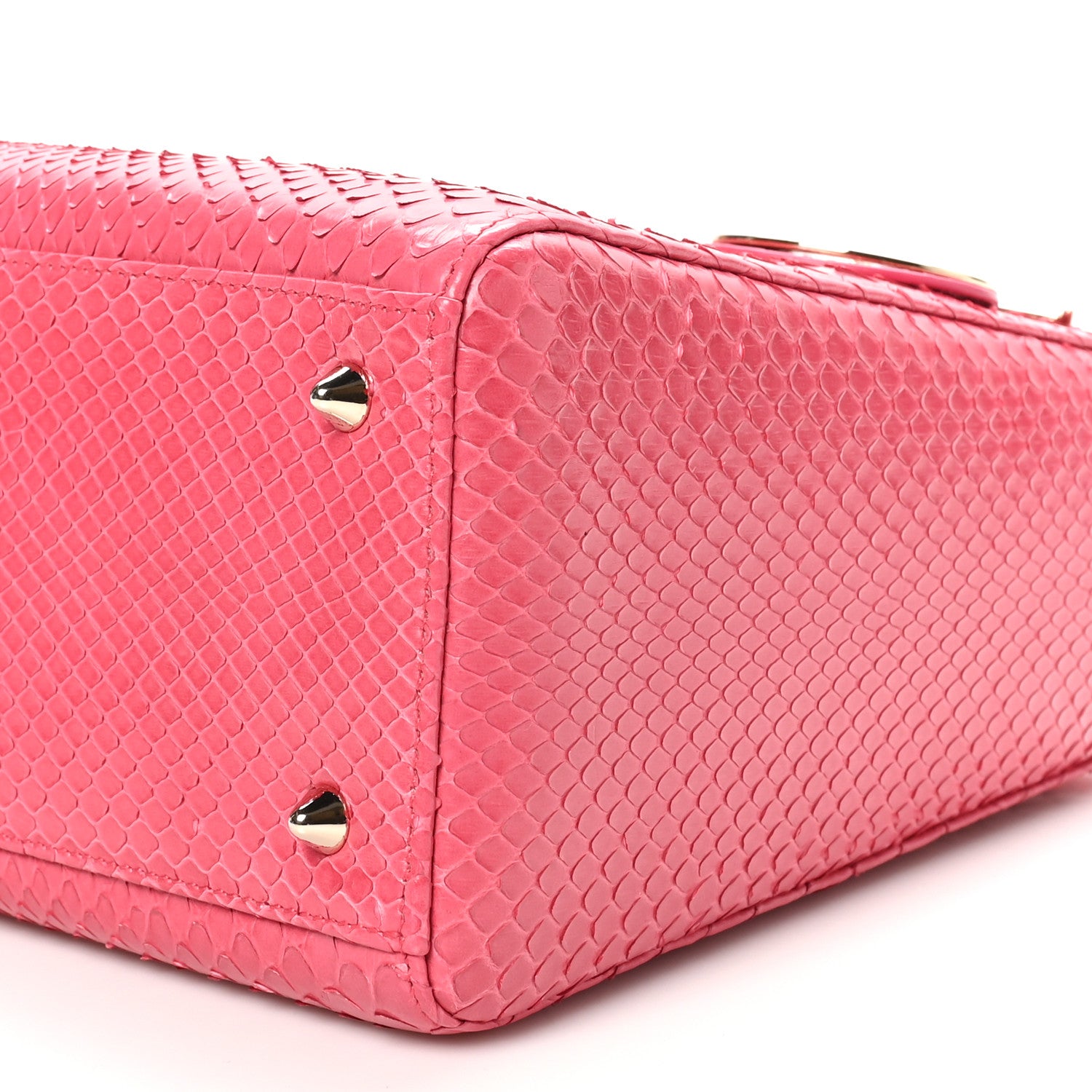 Christian Dior Snakeskin Medium Lady Dior Pink 10 of 10