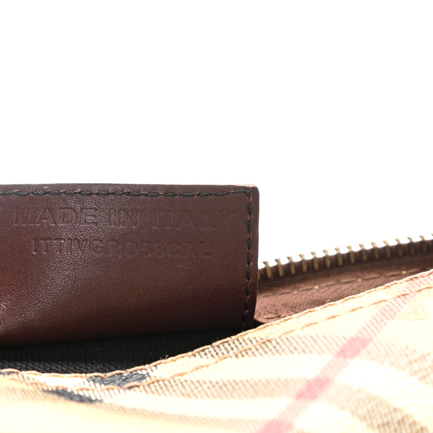 Burberry Haymarket Check Pochette Tan 7 of 11