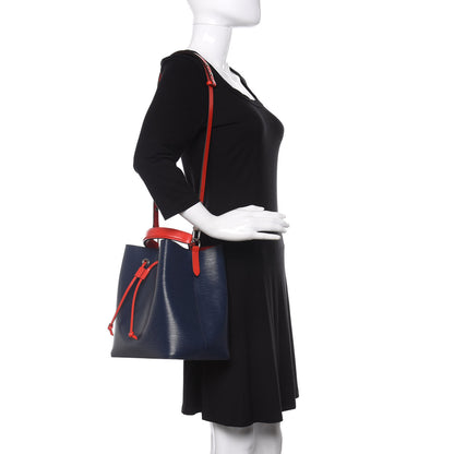 Louis Vuitton Epi Neonoe Indigo Coquelicot 2 of 12