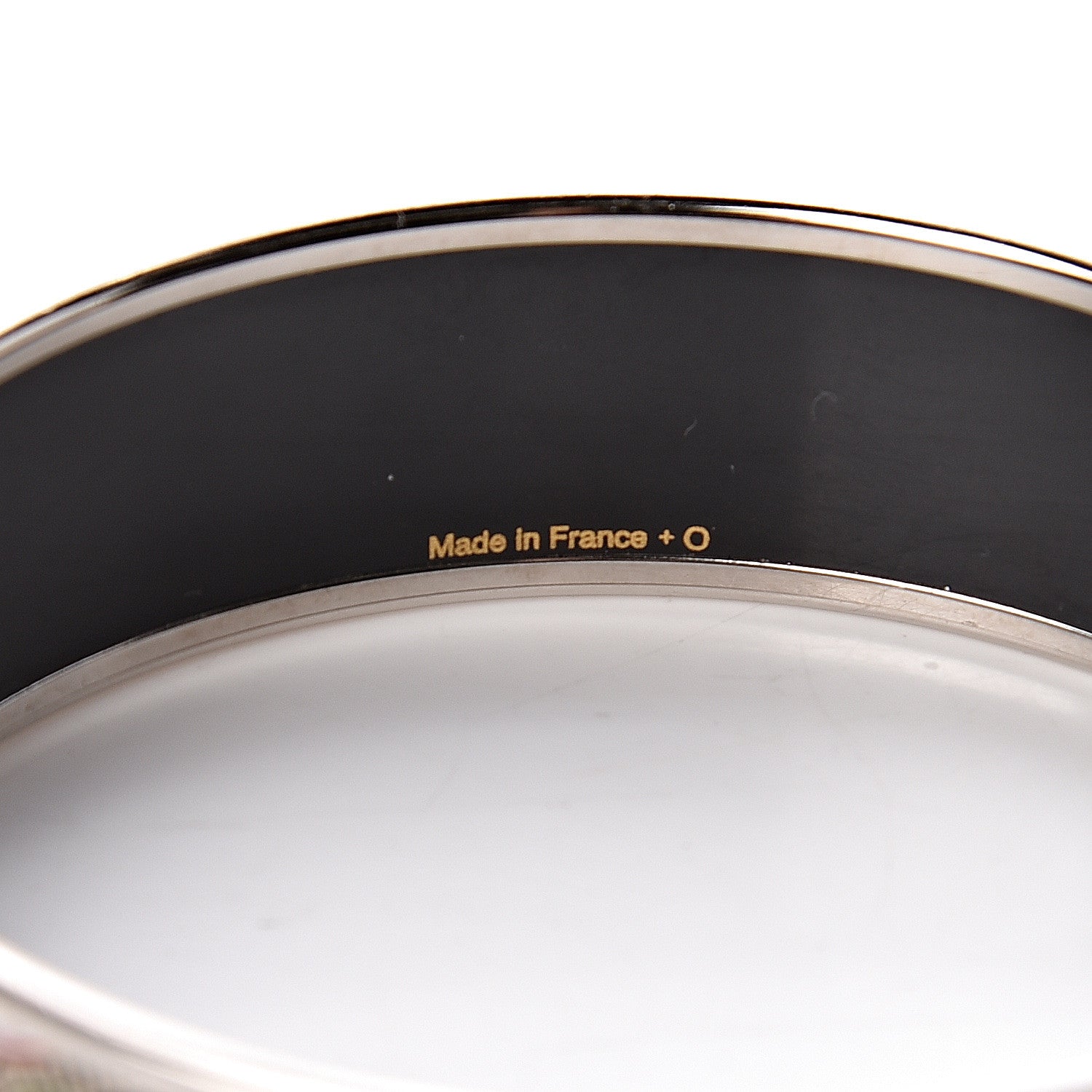 Hermes Enamel Printed Wide Grand Fonds Bracelet 65 4 of 5