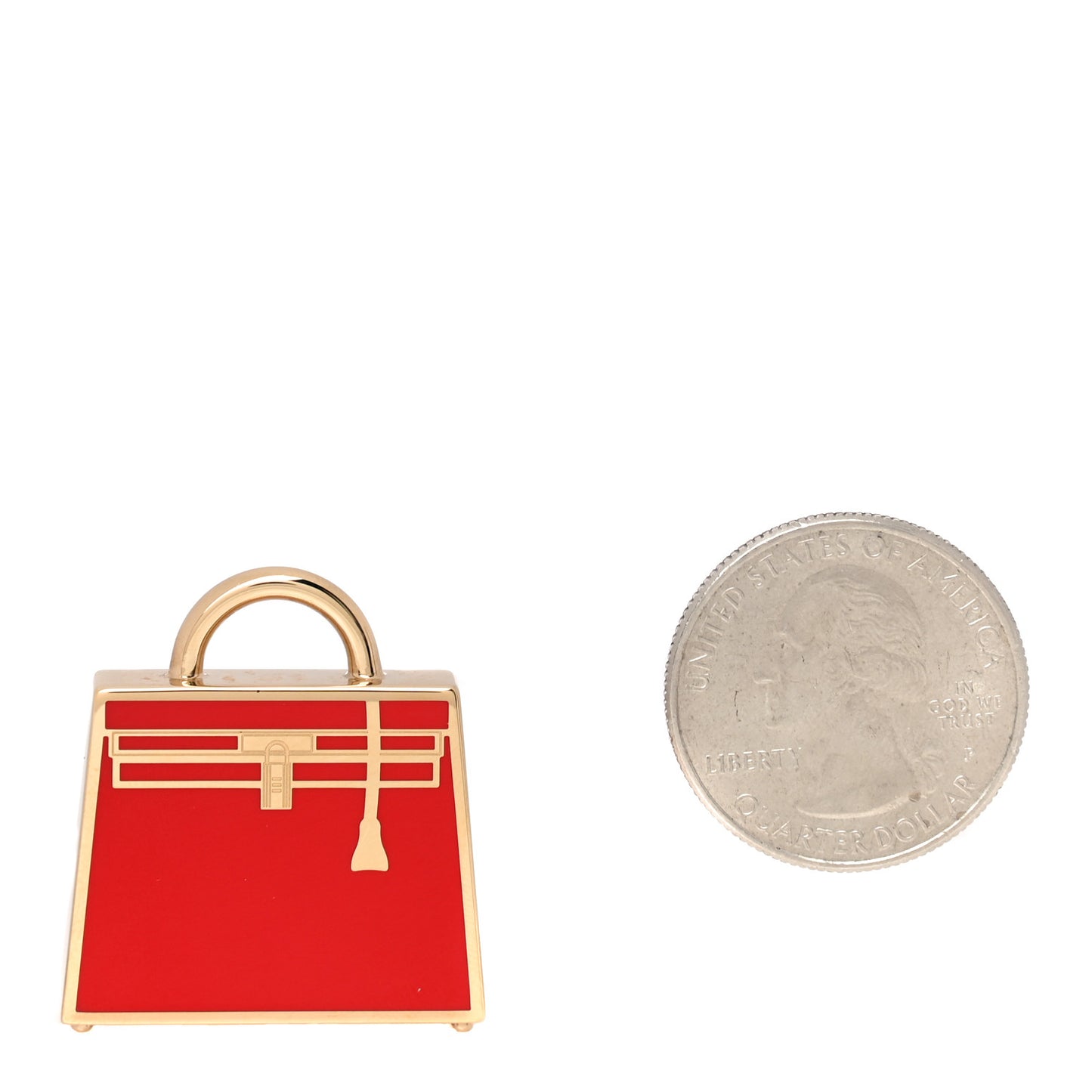 Lacquered Kelly Curiosite Charm Rouge H