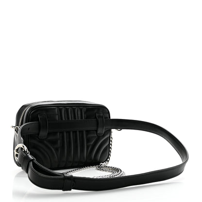 Prada Soft Calfskin Impunture Diagramme Belt Bag Black 2 of 9
