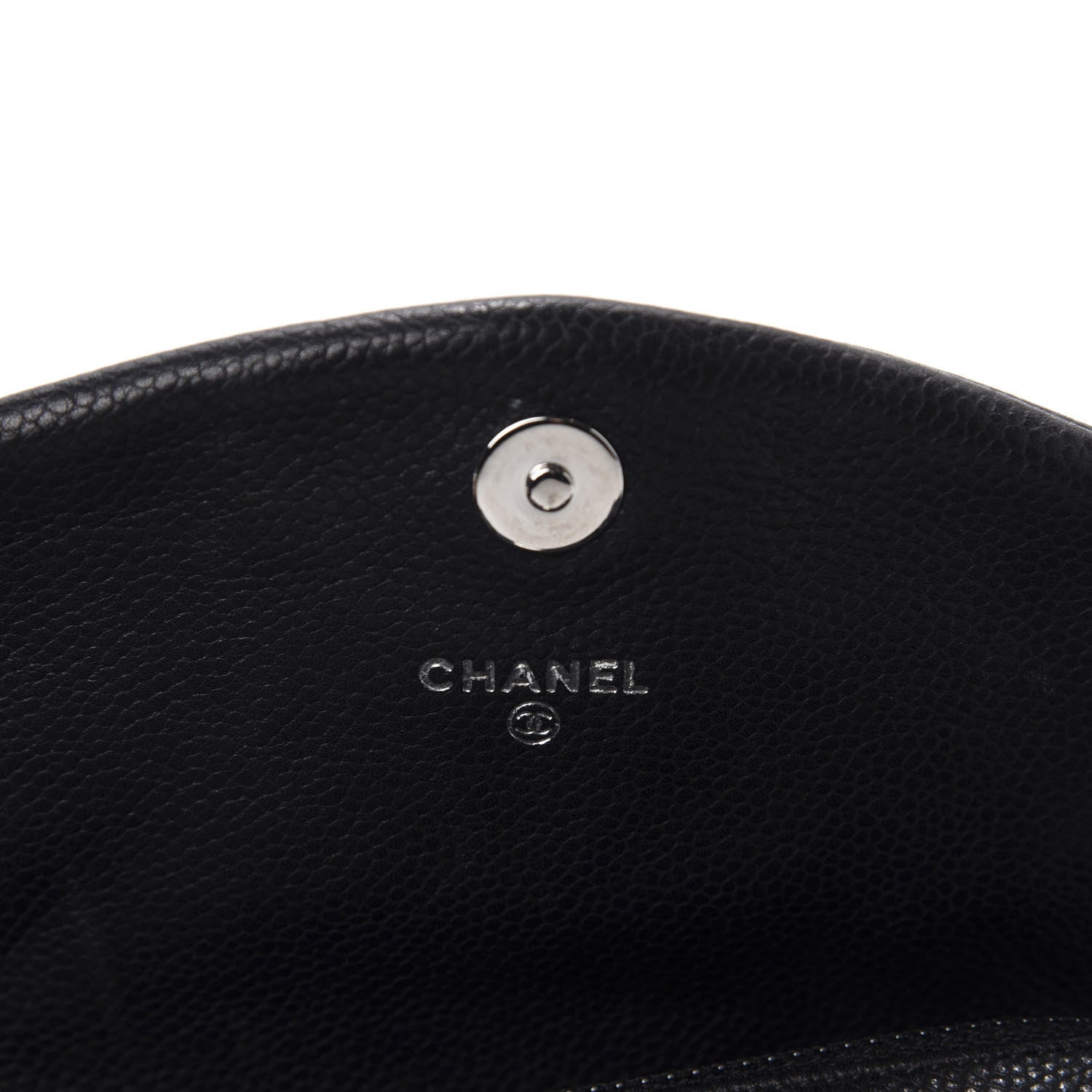 Chanel Caviar Half Moon Wallet On Chain WOC Black 8 of 12
