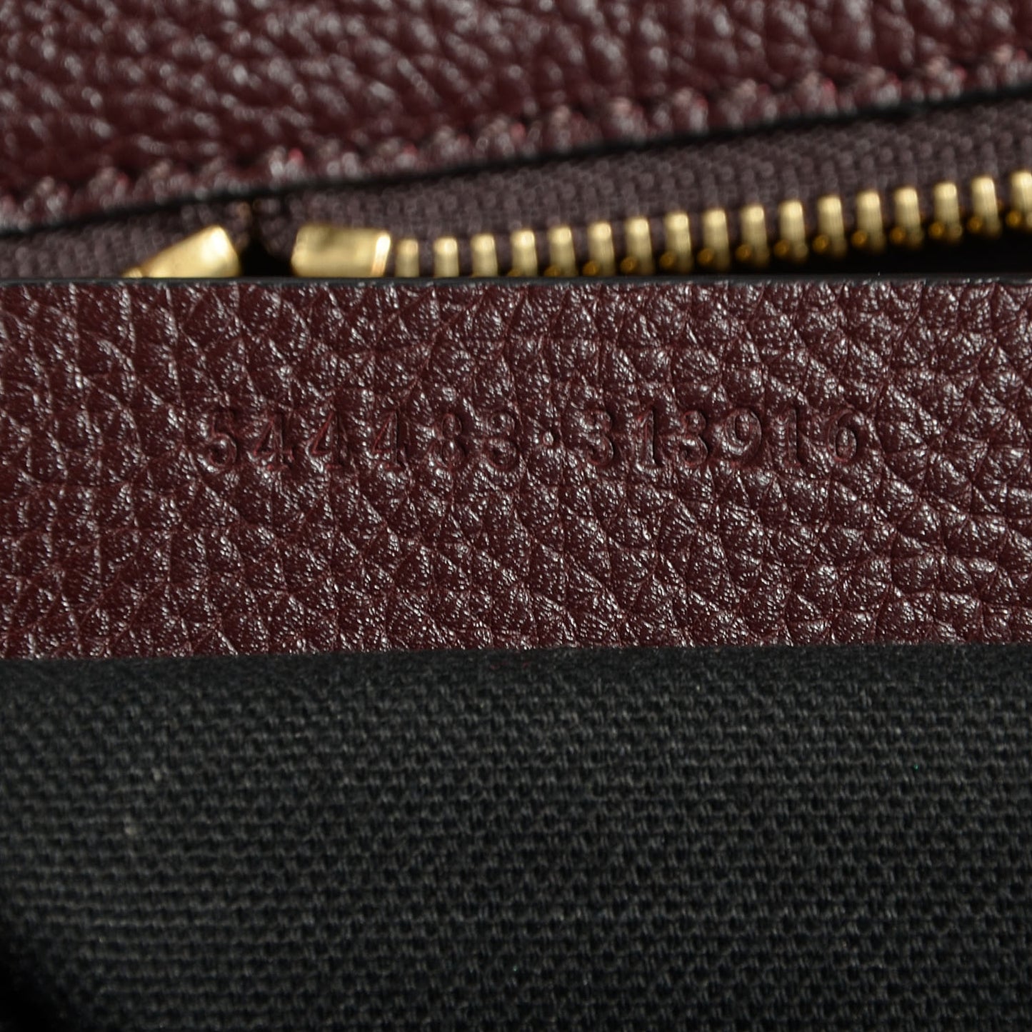 Pebbled Leather Skull Padlock Tote Oxblood