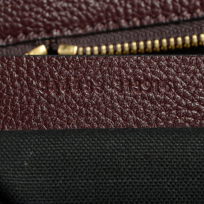 Alexander McQueen Pebbled Leather Skull Padlock Tote Oxblood 7 of 10