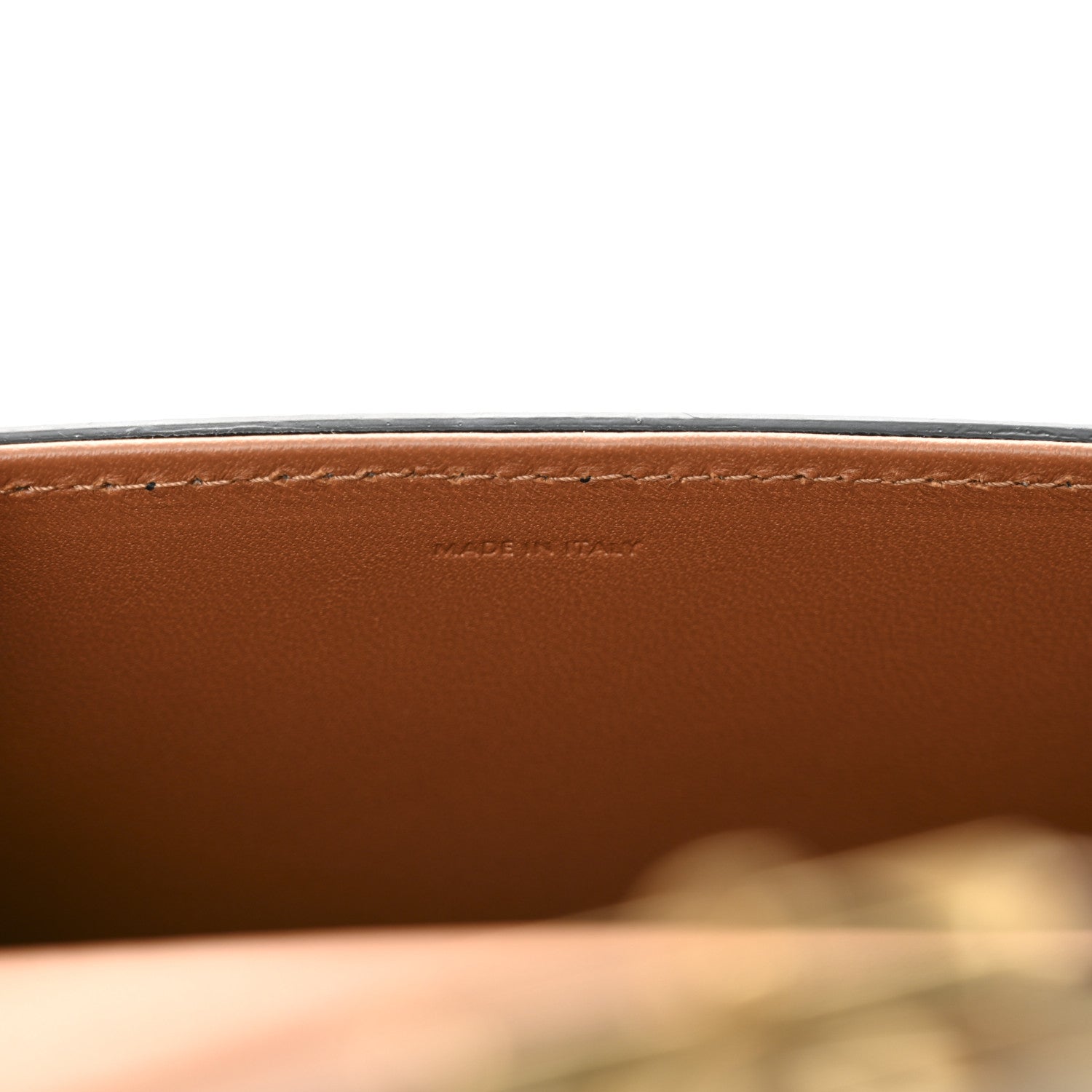 Celine Canvas Calfskin Triomphe Box Top Handle Bag Tan 7 of 11