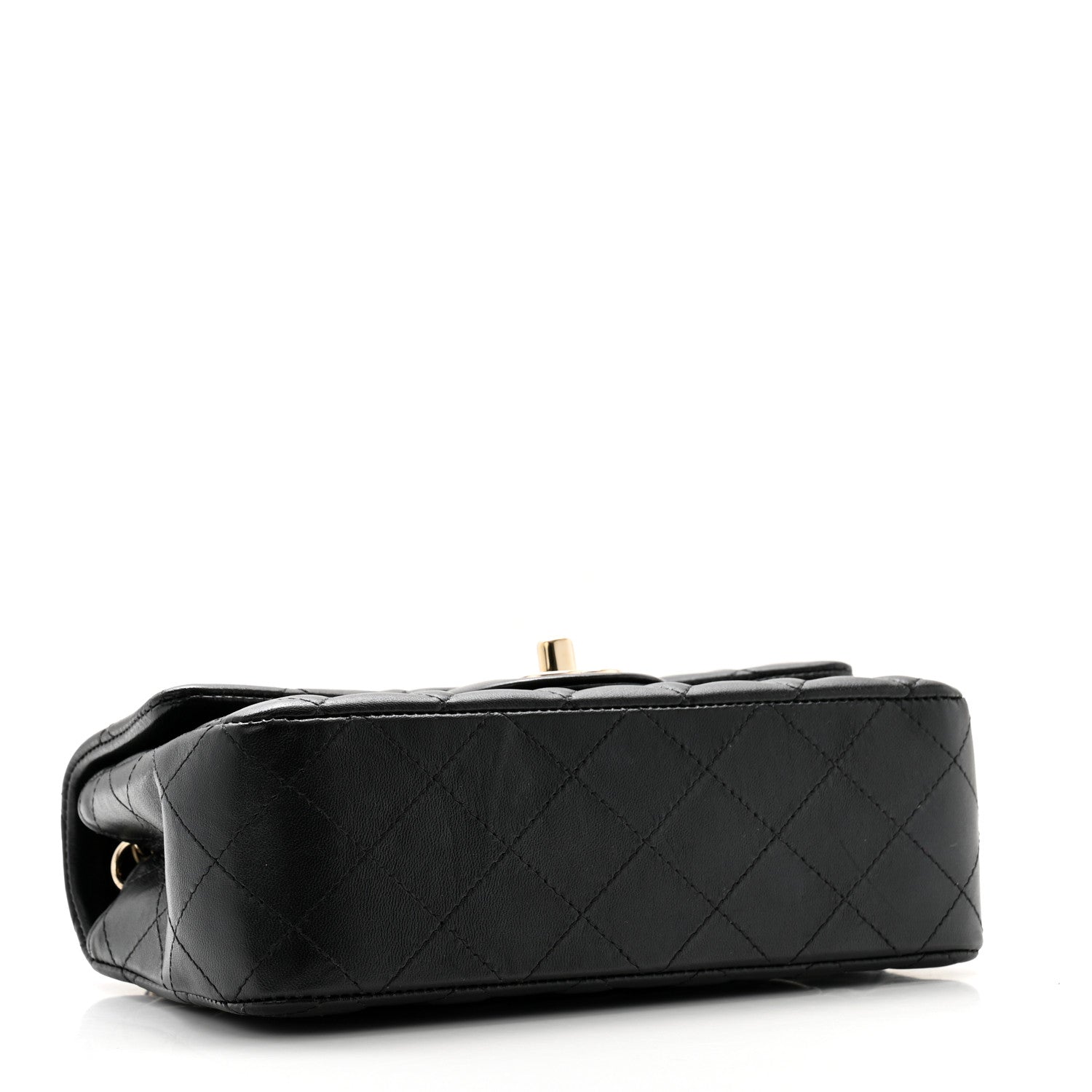 Chanel Lambskin Quilted Mini Rectangular Flap Black 4 of 11