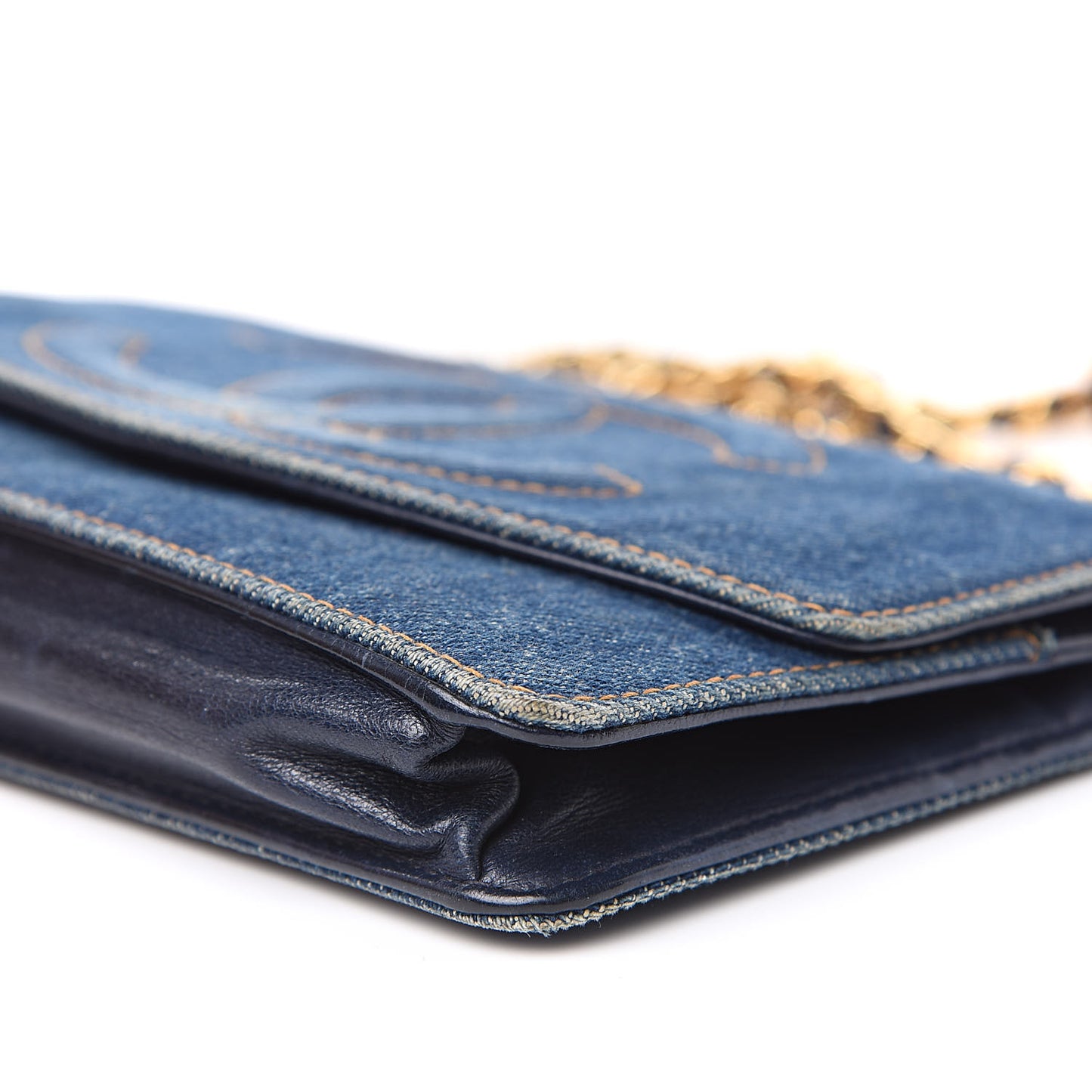 Denim Timeless CC Wallet on Chain WOC Blue