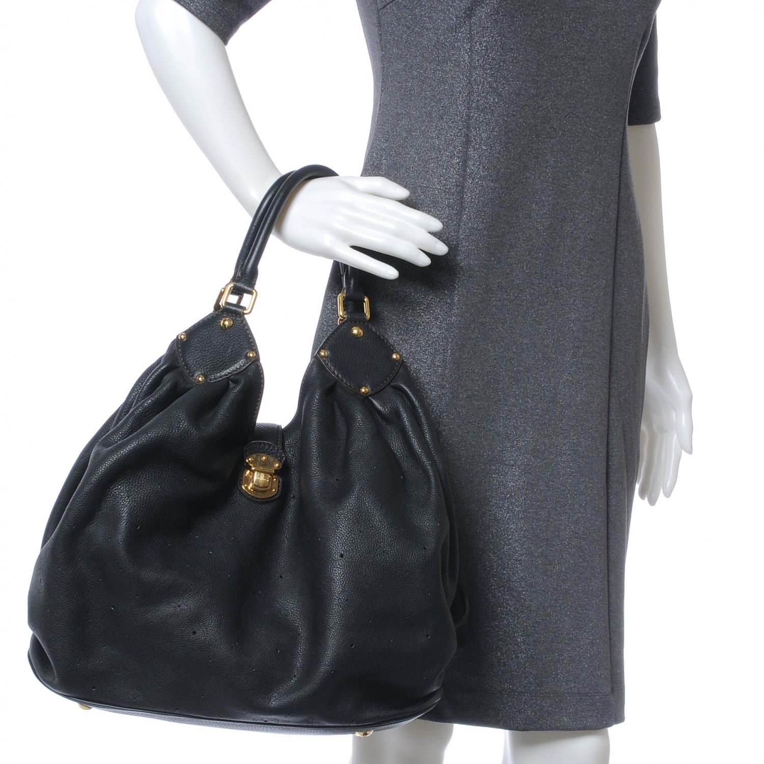 Louis Vuitton Mahina L Black 2 of 7