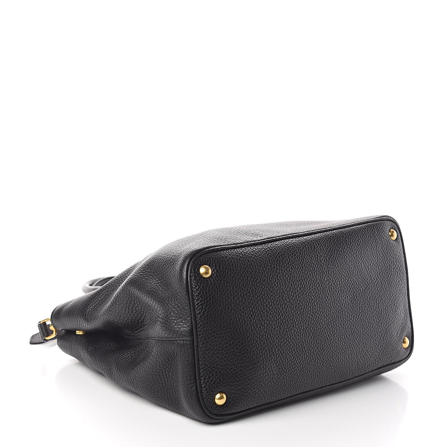 Prada Vitello Daino Tote Black 4 of 9