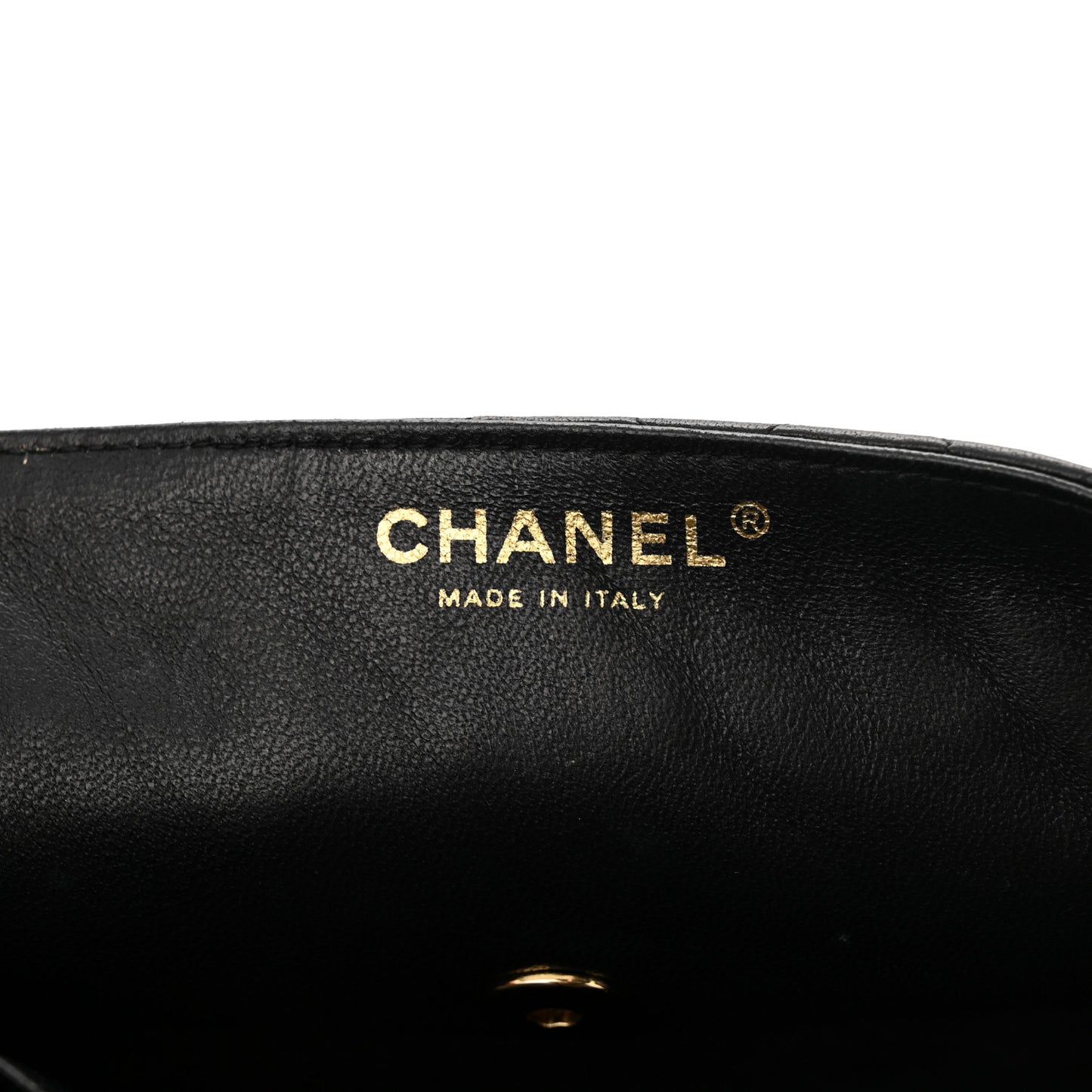 Lambskin Quilted East West Flap Black