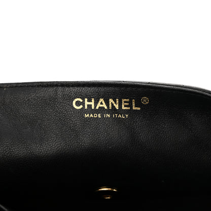Chanel Lambskin Quilted East West Flap Black 6 of 12