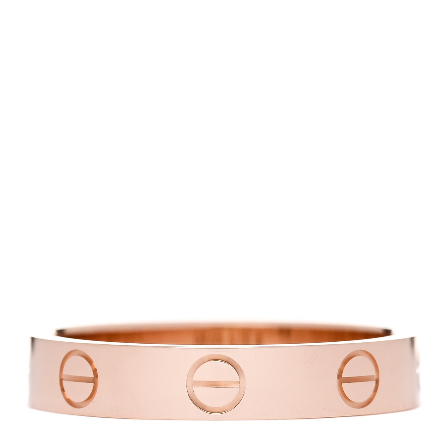 18K Pink Gold 3.5mm LOVE Wedding Band Ring 54 6.75