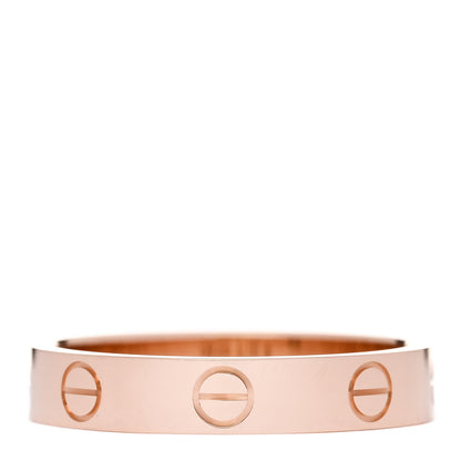 Cartier 18K Pink Gold 3.5mm LOVE Wedding Band Ring 54 6.75 3 of 6