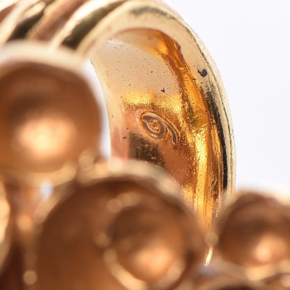 Saint Laurent Aco Flower Ring 6 Gold 5 of 6