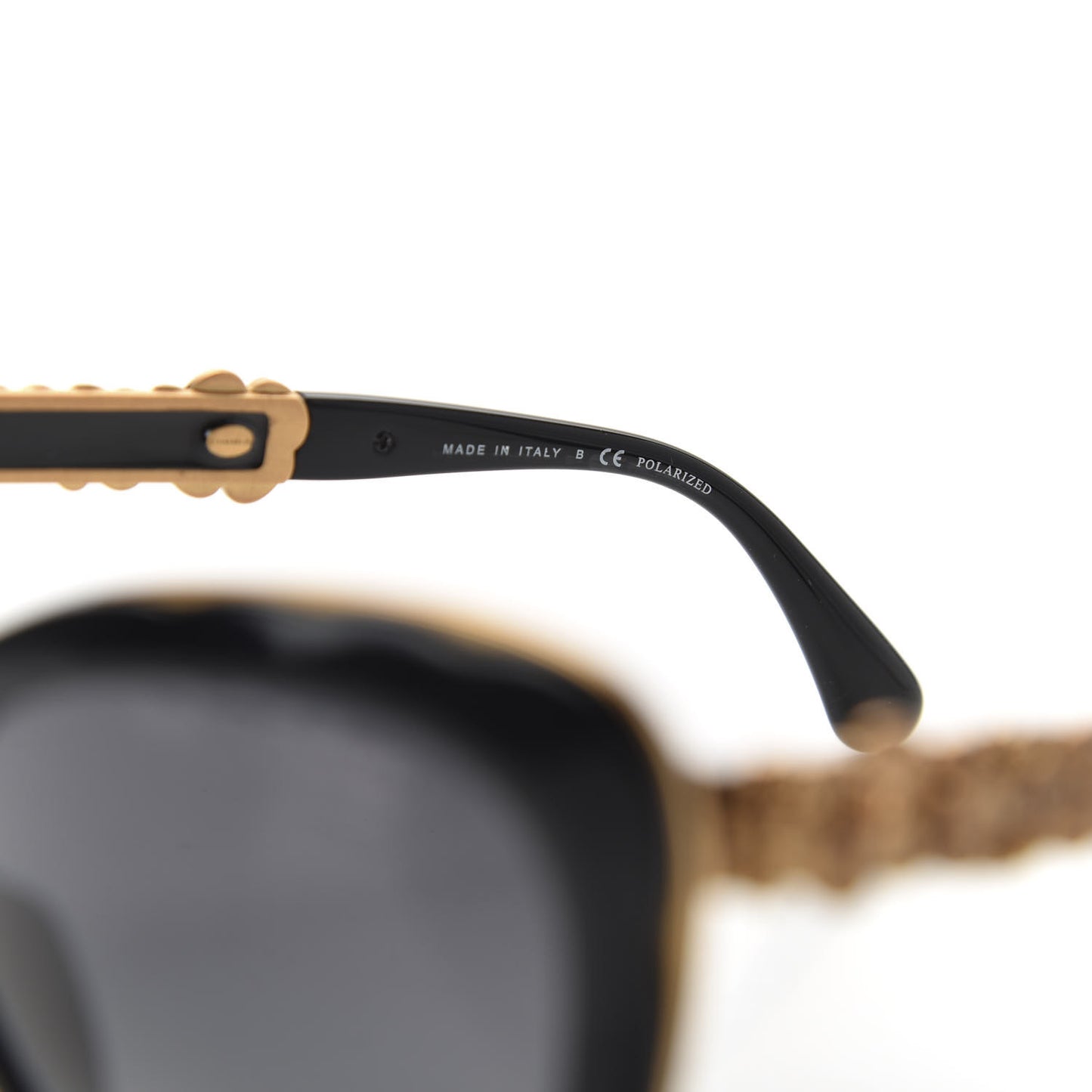 Polarized Bijou Cat Eye Sunglasses 5354 Black