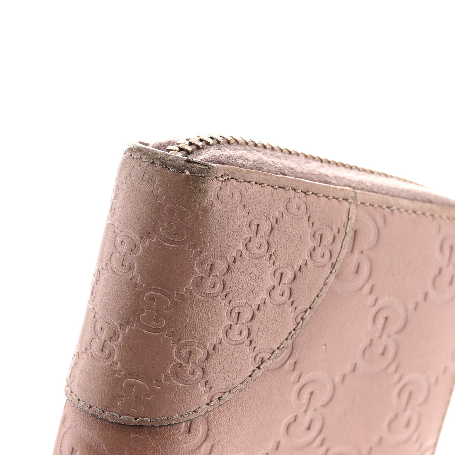 Gucci Guccissima Signature Microguccissima Bree Zip Around Wallet Pink 10 of 12