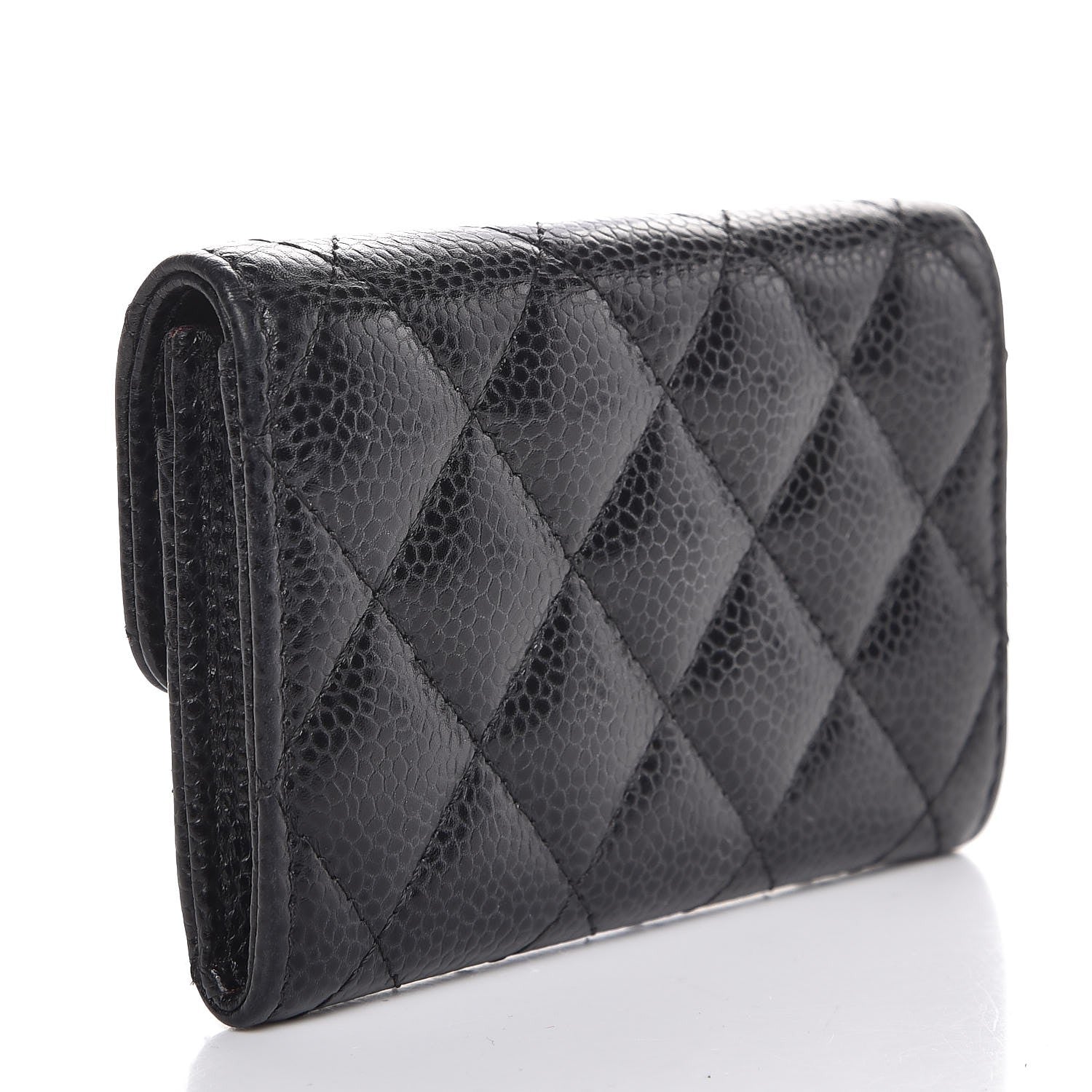 Chanel Caviar Quilted Flap Card Holder Black 3 of 8