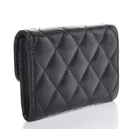 Chanel Caviar Quilted Flap Card Holder Black 3 of 8