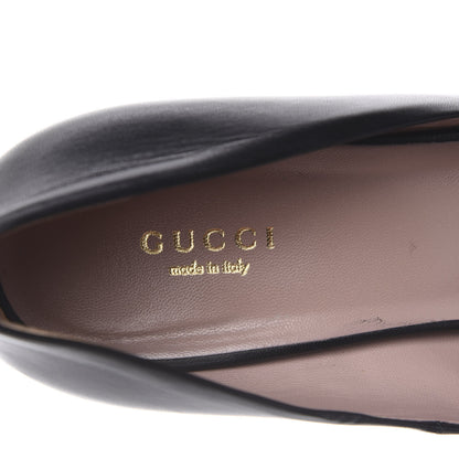Gucci Malaga Kid Horsebit Peep Toe Pumps 40.5 Black 9 of 11