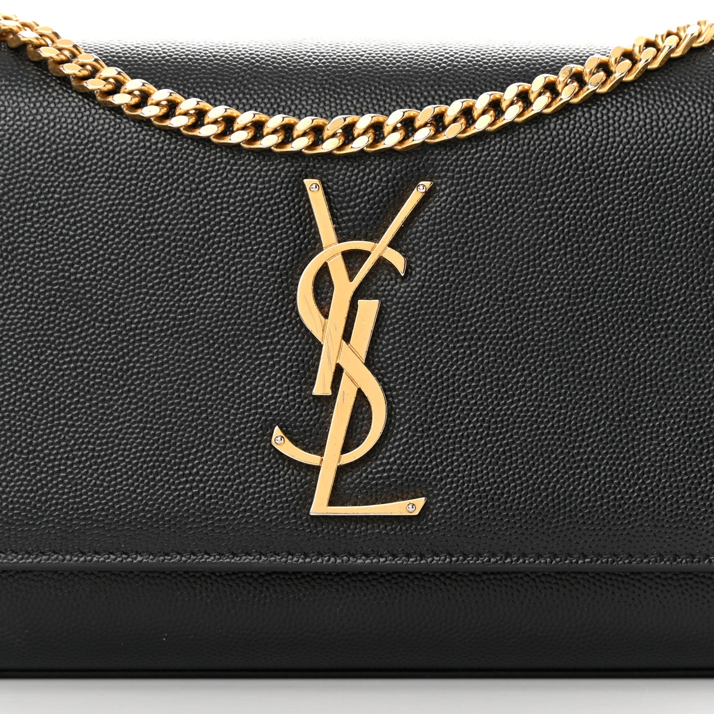 Grain De Poudre Small Monogram Kate Satchel Black