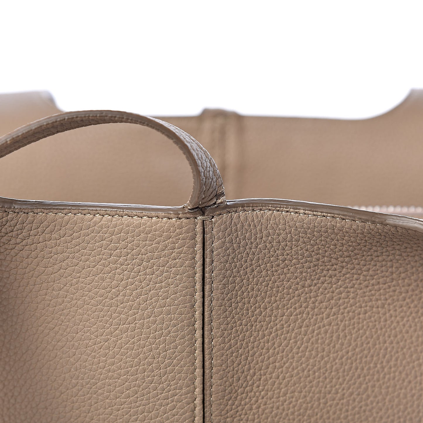 Baby Grained Calfskin Small Tri-Fold Bag Light Taupe