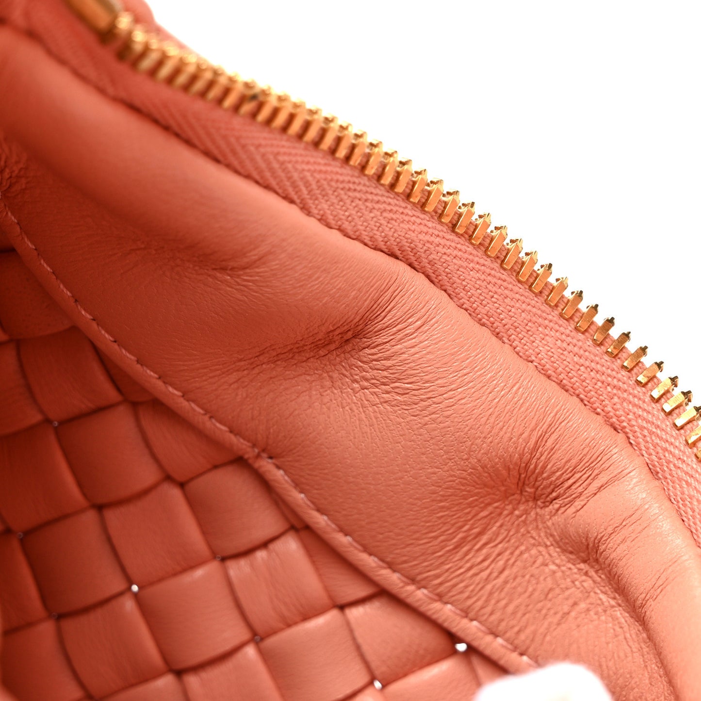 Lambskin Padded Intrecciato Mini Jodie Peachy