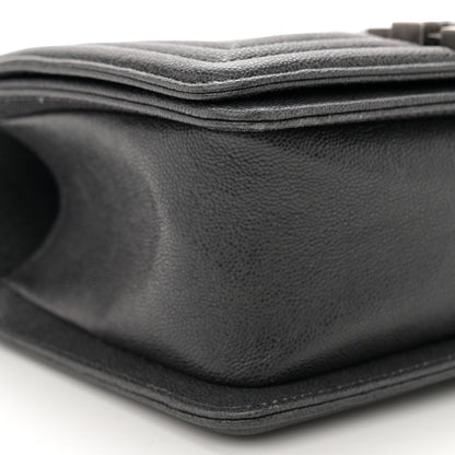 Chanel Caviar Quilted Small Boy Flap Grey 9 of 10