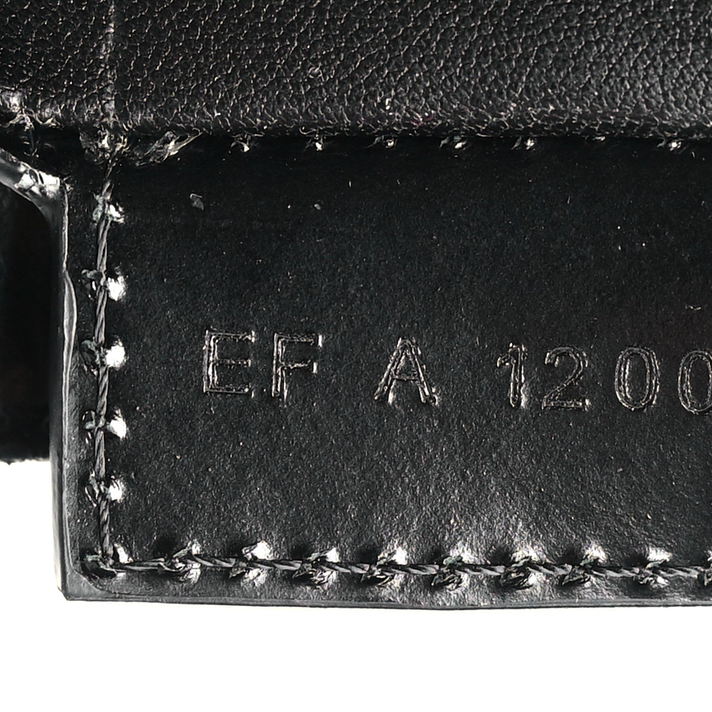 Calfskin Crocodile Embossed Large Cut Out Shoulder Bag Black