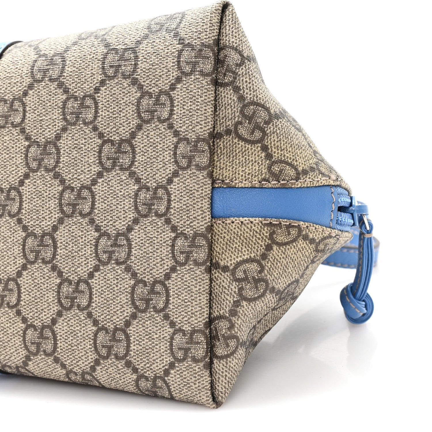 Gucci GG Supreme Monogram Children's Zoo Pig Bag Blue 10 of 10