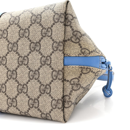 Gucci GG Supreme Monogram Children's Zoo Pig Bag Blue 10 of 10