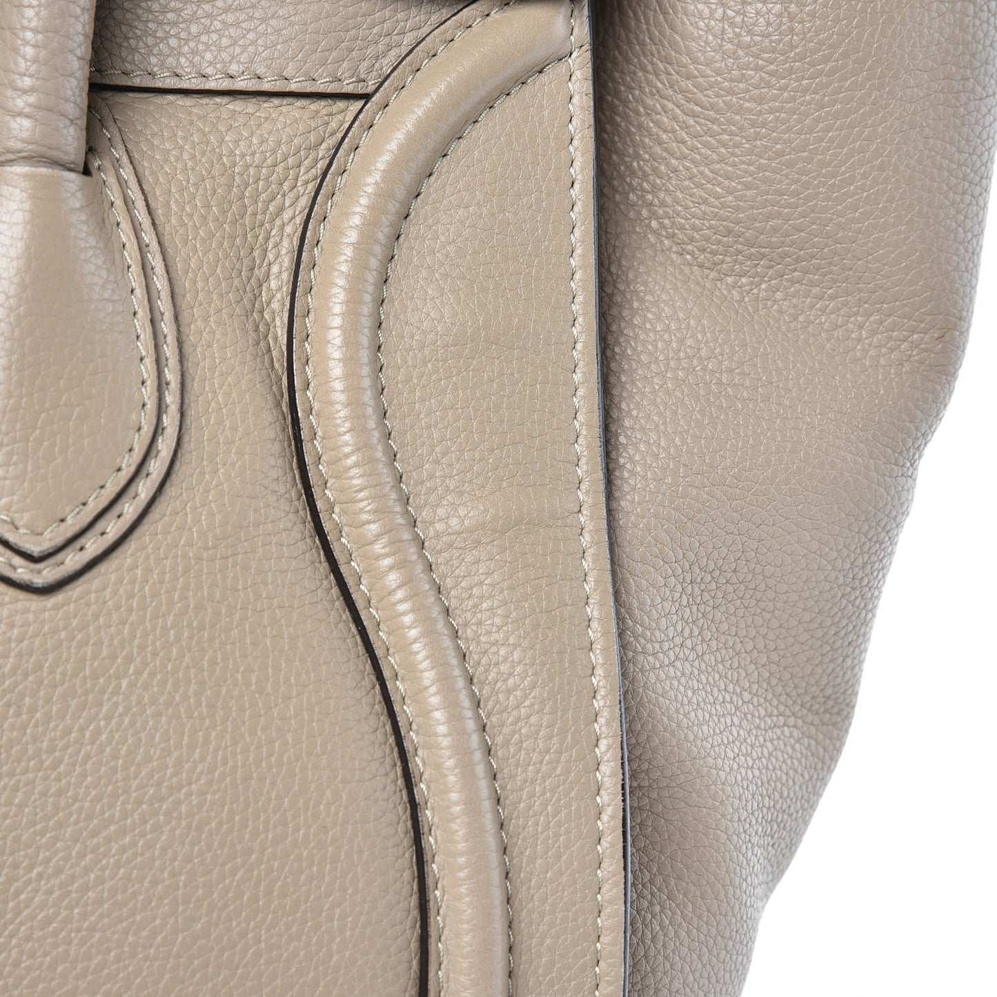 Drummed Calfskin Mini Luggage Dune