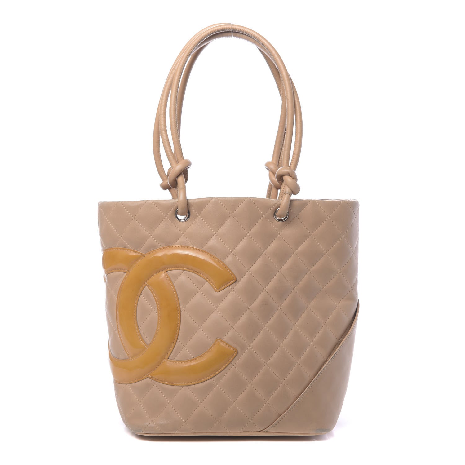 Chanel Calfskin Quilted Medium Cambon Tote Beige 1 of 16
