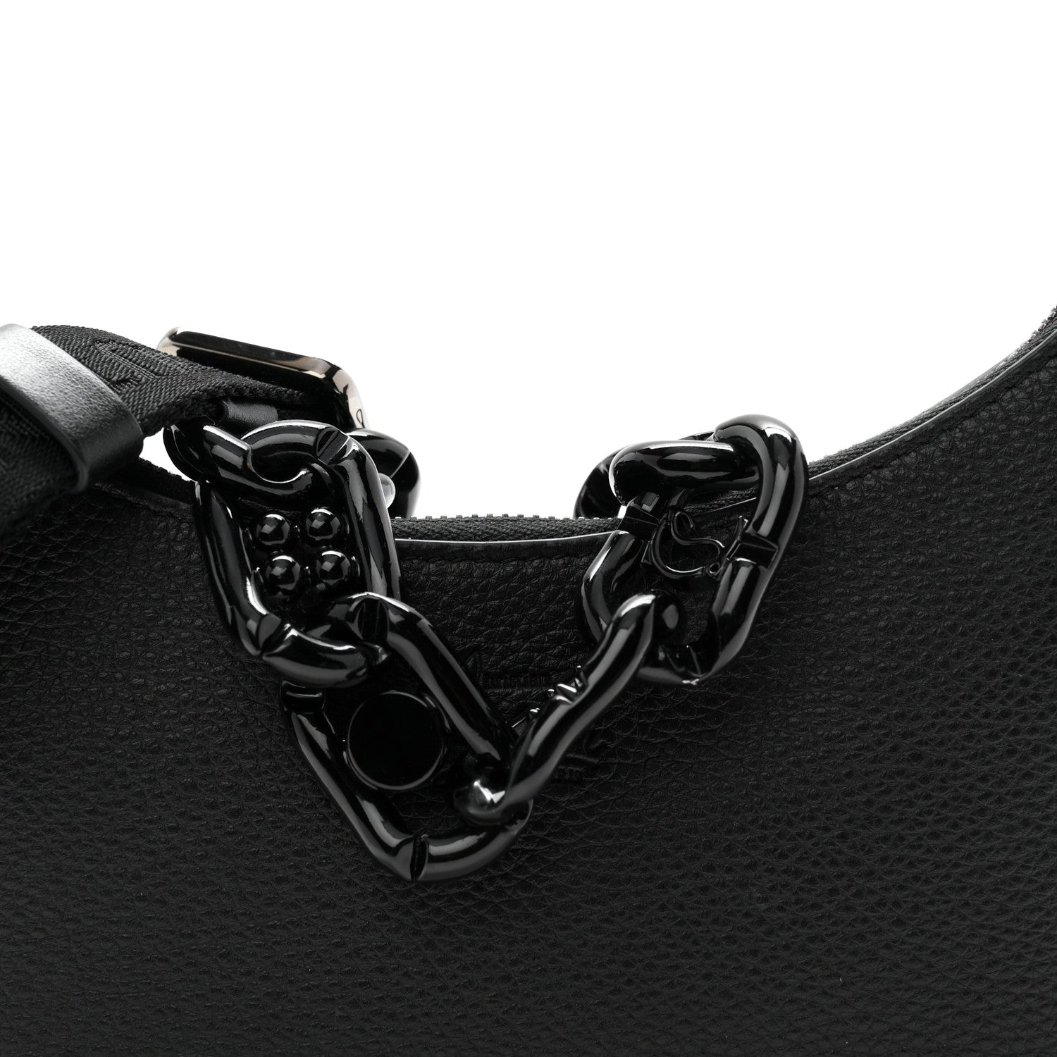 Christian Louboutin Calfskin Mini Loubila Chain Shoulder Bag Black 8 of 10