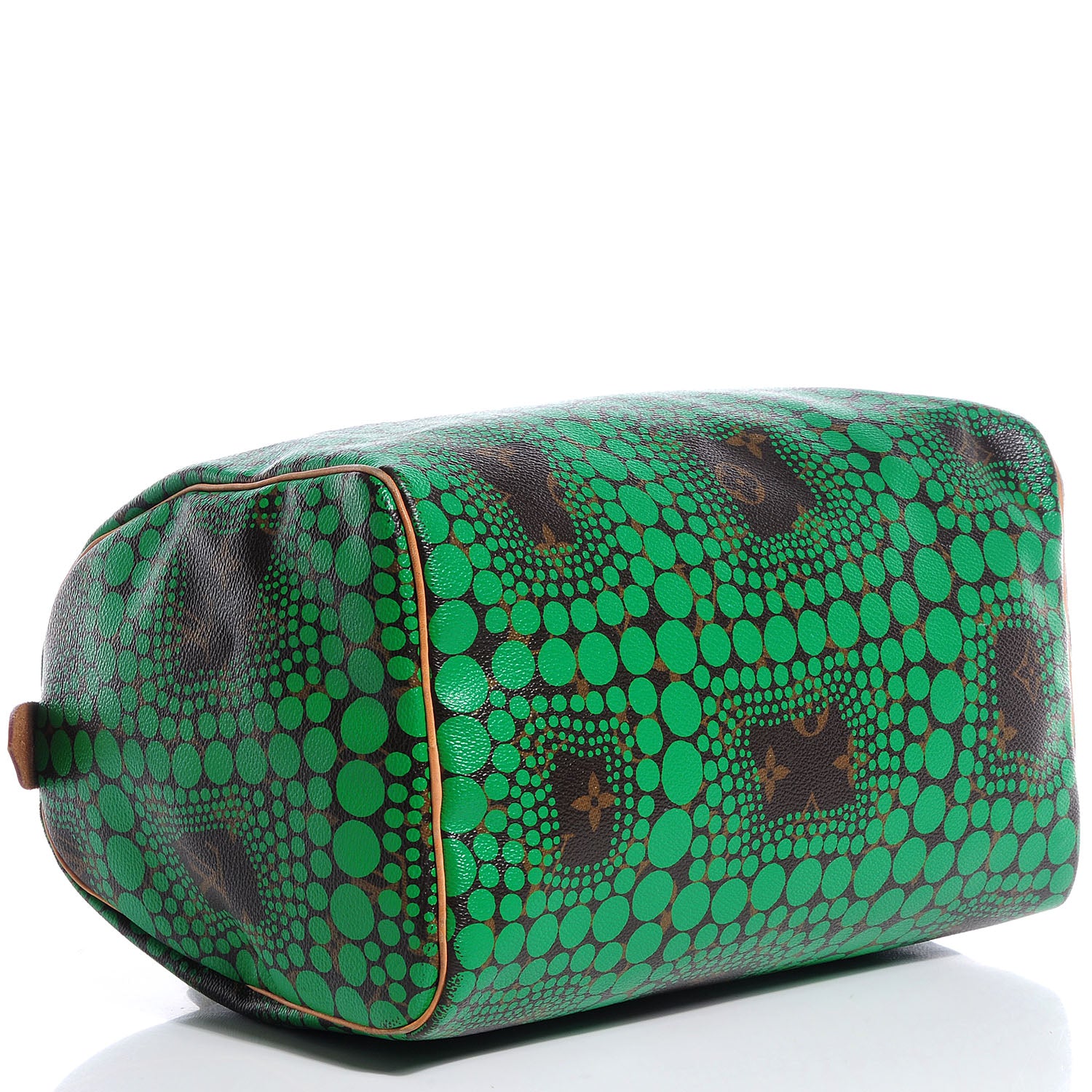 Louis Vuitton Monogram Kusama Town Speedy 30 Green 4 of 7