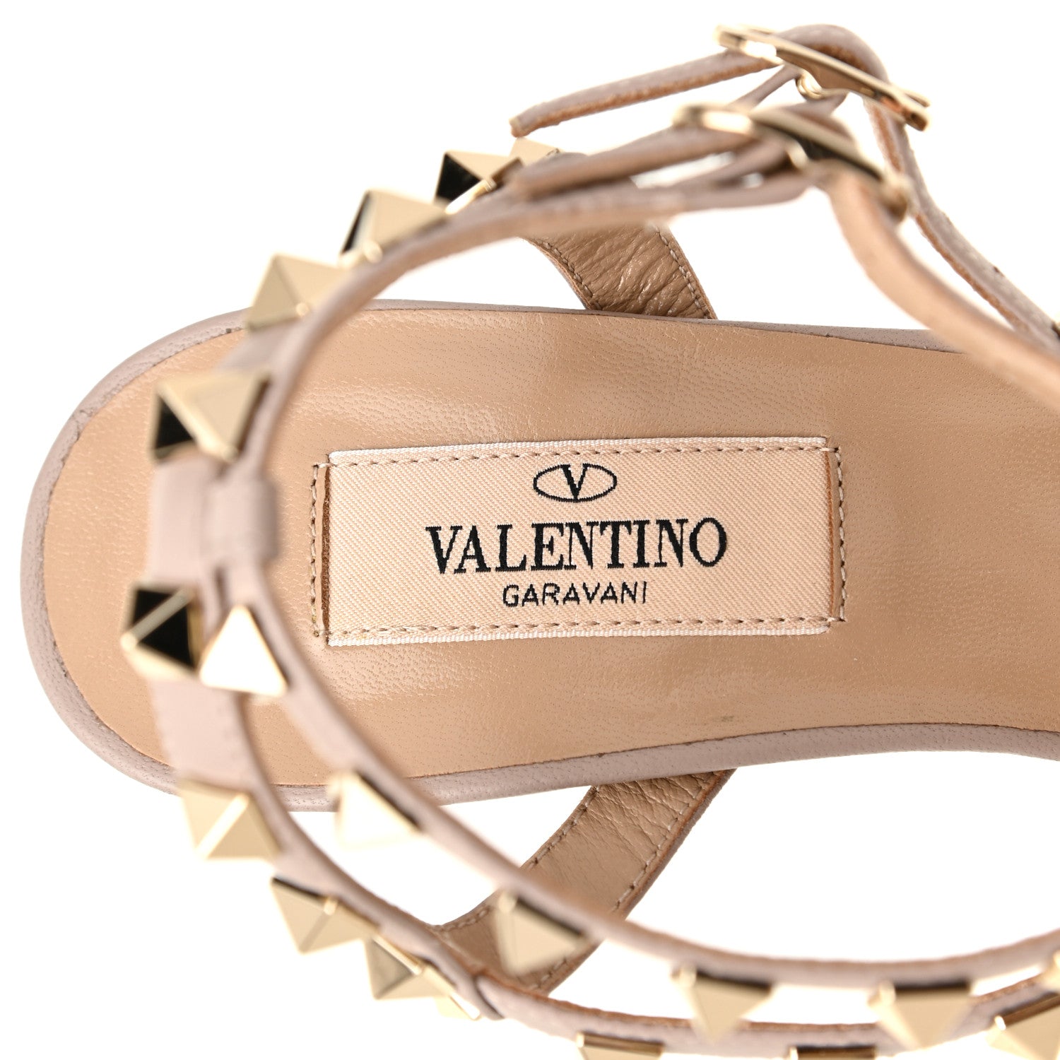 Valentino Garavani Calfskin Nappa Rockstud Ankle Strap 65mm Pumps 35 Black Poudre 8 of 9