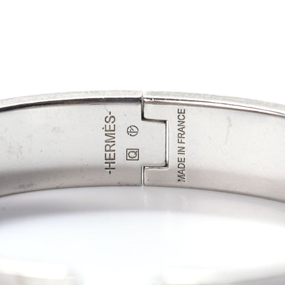 Hermes Enamel Narrow Clic Clac H Bracelet GM White 4 of 4