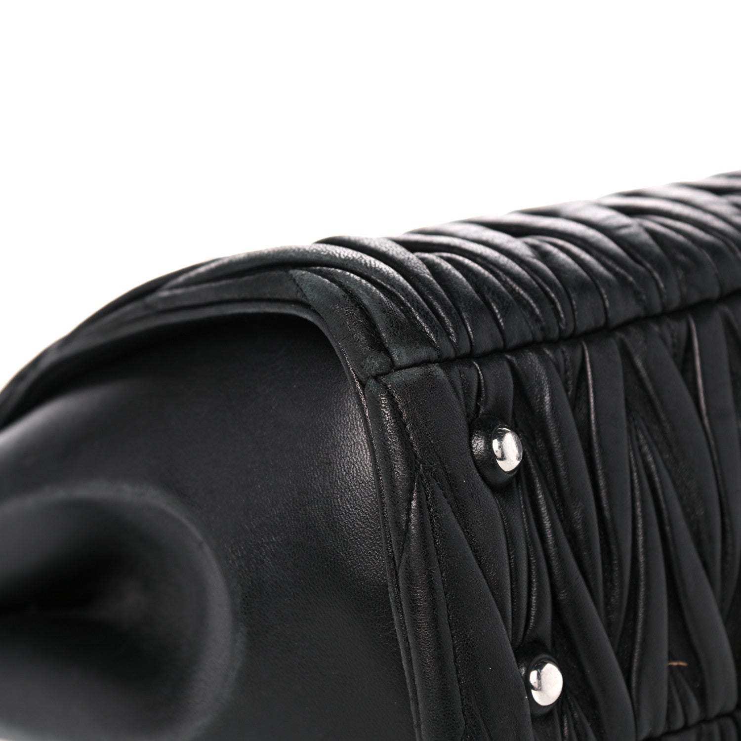 Miu Miu Nappa Matelasse Tote Black 7 of 23