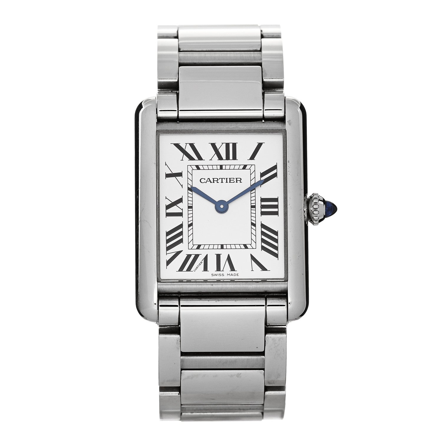 Cartier Stainless Steel 25mm Must de Cartier Tank Quartz Watch 1 of 5