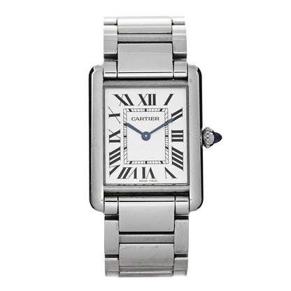 Cartier Stainless Steel 25mm Must de Cartier Tank Quartz Watch 1 of 5