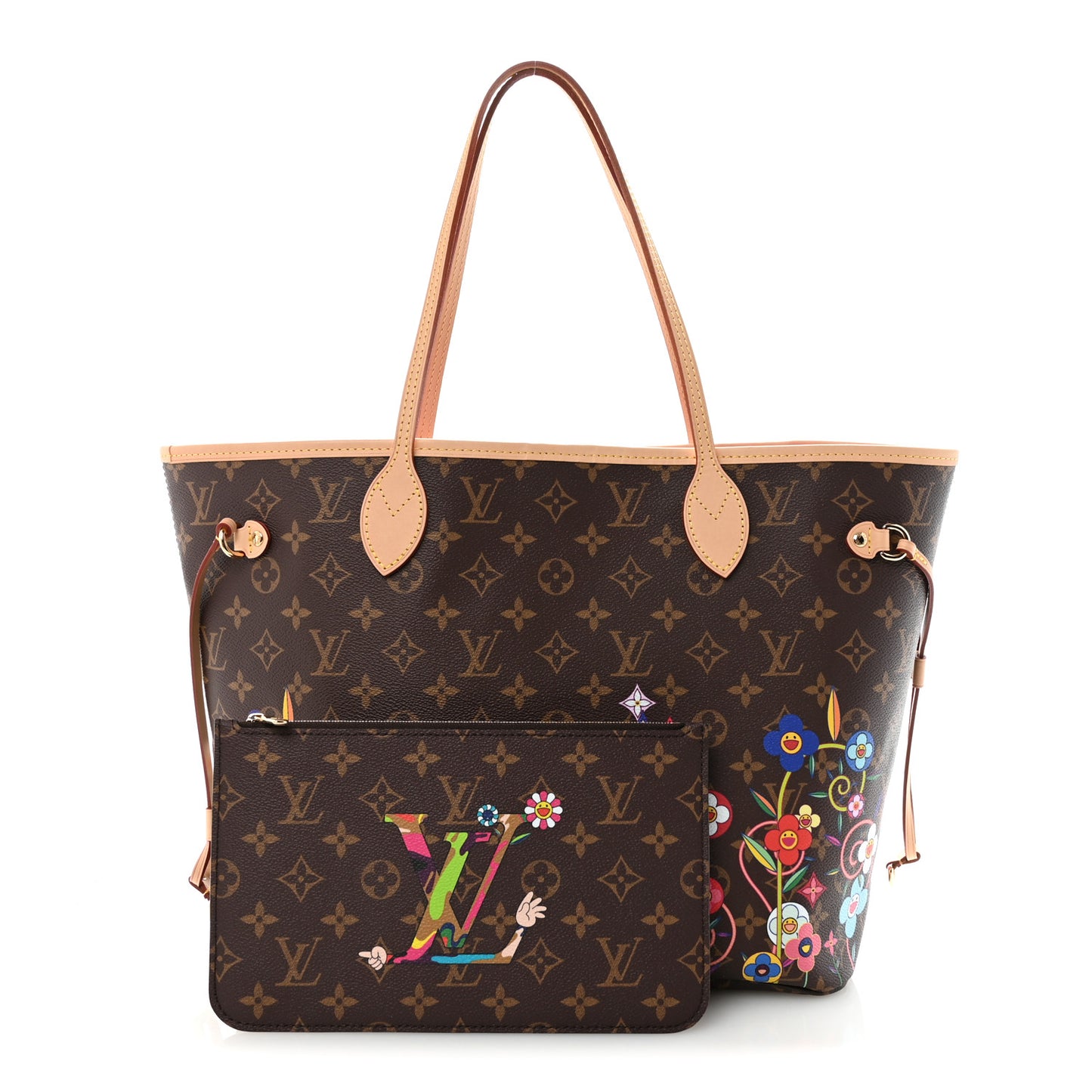 LV X TM Monogram Flowers Neverfull MM